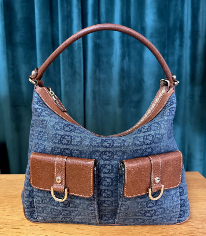 Gucci Denim Hobo