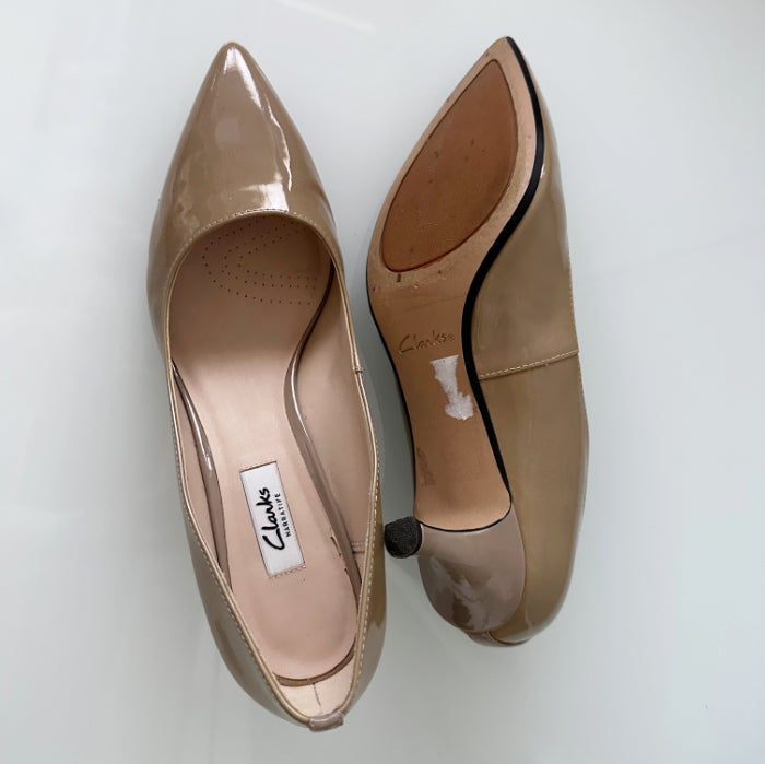 Clarks kiiltonahka-avokkaat koko 41,5
