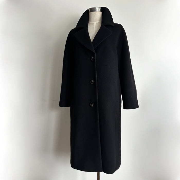 Dixi Coat musta villakangastakki 38