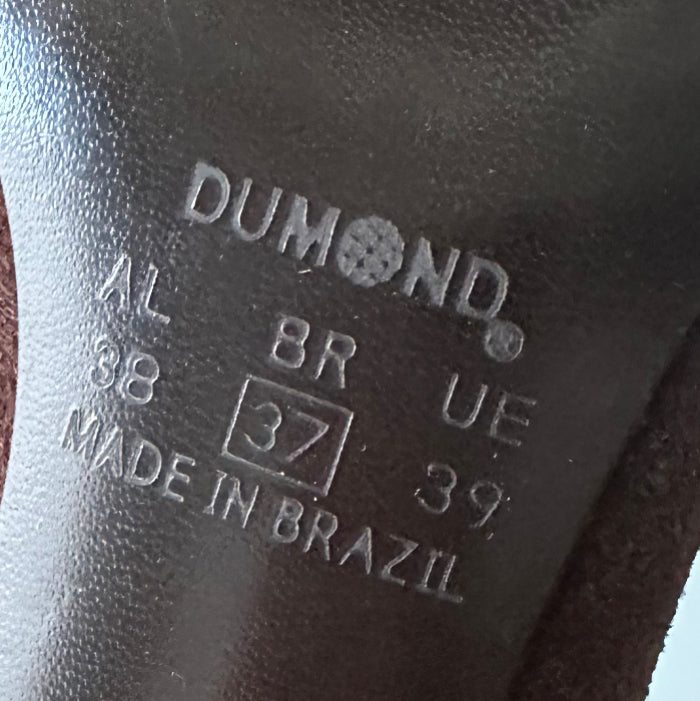 Dumond ruskeat kitten heel mokkanahka-avokkaat