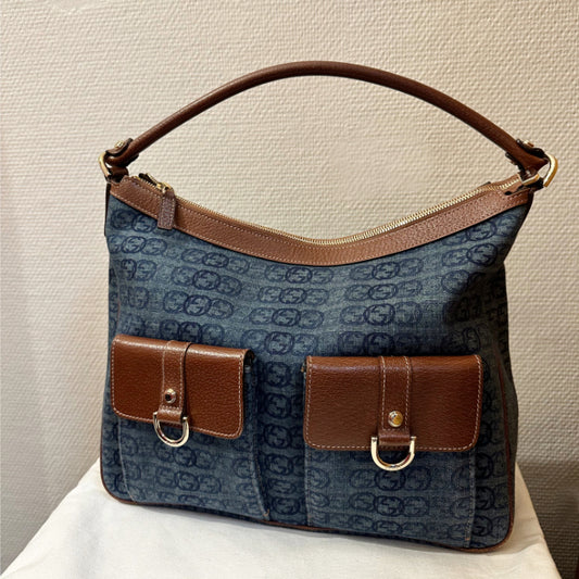 Gucci Denim Hobo