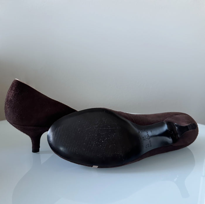 Dumond ruskeat kitten heel mokkanahka-avokkaat