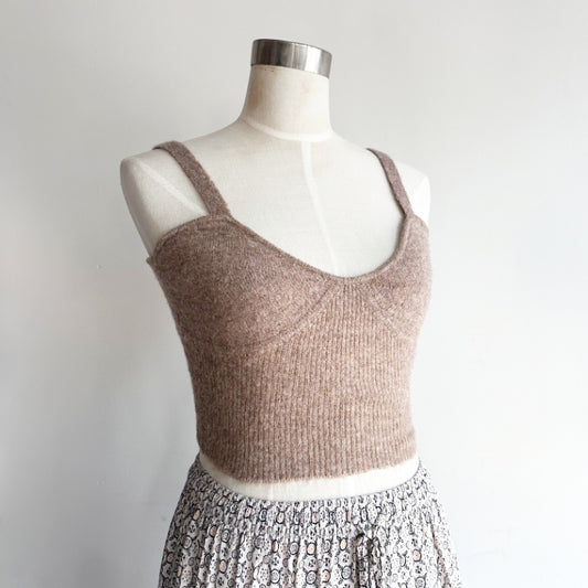 Zara neule crop top S